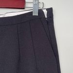 J.Crew Women’s  Black Straight Leg Pants Size 6 Pleats Pockets Photo 2