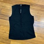 Gap Womens Black Sleeveless Zipper Back Tank Top Size XS High Neck Blouse Casual Photo 1