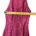 Dress The Population Dress Lace Gold Strappy Cocktail Party USA Pink Photo 3