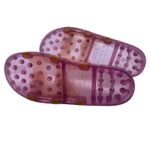 Melissa Wide Slide Sandals Buckle Flat Jelly Rubber Pink Orange Size US 8 Photo 10