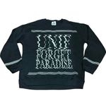 Unif ‘Forget Paradise’ Pullover Crewneck Sweatshirt - Size Large - Black & White Photo 1