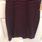 Popular Basics  Navy/Red Striped Body-con Dress Large NEW!!! Photo 3