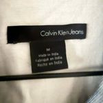 Calvin Klein Jeans Casual Button-Down Shirt Dress in Navy & White Thin Stripe M Photo 4