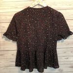 Madewell NWT  Studio Ruffle Hem top Starry night Photo 3