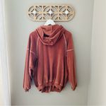 Urban Outfitters Oversized Button Up Hoodie Brown Sz XS Photo 6