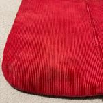 Roxy  Tote Bag Y2k Red Corduroy Front and Back Pockets Double Handle Straps Vtg. Photo 10