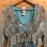 Fashion Bug Vintage Y2K Sz Small Silk Paisley Tank Crop Cardigan Set Coquette Photo 6