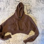 PacSun  mocha cropped hoodie woman's size XS Photo 0