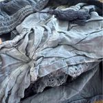 Young Fabulous and Broke YFB Blue Eyelet Lace Pants Rayon Cotton Medium Photo 8