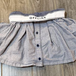 Aerie  offline pleated Gray athletic Skirt/skort with bike shorts XS Photo 0