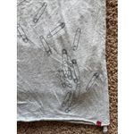 Gap  Project Red Y2K Gray Safety Pin Print Cotton Scarf Neck Accessory One Size Photo 4