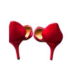 Nina  New York Women's Red Satin & Rhinestone High Heels Size 10M EUR 40 Photo 1