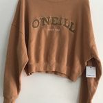 O'Neill Women's Moment Crop Crew Neck Sweatshirt in Tobacco size M NWT Photo 2