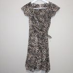 Free People  French Quarter Wrap Dress XS Jet Combo Multicolor Ruffle Mini Boho Photo 2