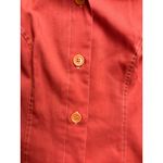 Eric & Alex New York Red Button Front Shirt Dress Long Sleeve Size Small Photo 4