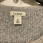 L.L. Bean Striped Button Down Cardigan Long Sleeve Sweater Gray Size XL Photo 1