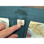 Tommy Bahama  Womens Size 14 Teal Cropped Pants Stretch Preppy Beach Boho Travel Photo 5