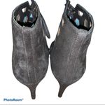 via spiga  Eloise Black Suede Cage Booties Heels Photo 3