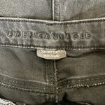 American Eagle  Jean Shorts Womens 4 Black Stretch Distressed Frayed Hem Grunge Photo 4
