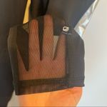 Terez  Silver Racer Metallic Athletic Leggings with Mesh Detailing Photo 3