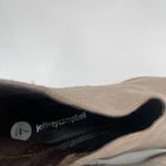 Jeffrey Campbell  Booties Size 7 Boots Suede Taupe Leather Owen Block Heel Zipper Photo 5
