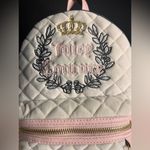 Juicy Couture Royal Moment Medium Backpack Quilted Velour W/ With Pink Charm NWT Photo 3