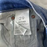 MOTHER THE PEG STEP FRAY SKIRT IN AFTER ALL THESE YEARS HI LOW RAW HEM SZ 29/LG Blue Photo 8