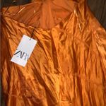 ZARA  Woman Collection Orange
Jacquard Halter boho Dress NWT party resort 189$ Photo 14