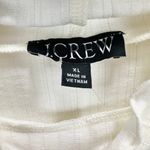 J.Crew Pointelle Knit Turtleneck Long Sleeve Top Cotton Blend Ivory XL NWT Photo 5