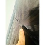 Something Navy Black Jersey One Shoulder Long Sleeve Mid-Cutout Gown Medium Photo 10