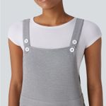 Halara HA03.- Pocket Wide Leg Casual Overalls-Front and Back Wearable. Size Large Photo 4