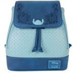 Lounge Fly  Disney Stitch Embroidered Floral Drawstring Mini Backpack New Release Photo 0