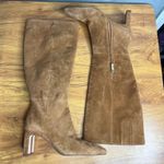 Sam Edelman Sylvia Tall Suede Block Heel Boots Size 6 Wide Calf Camel Tan NEW Photo 1