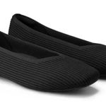 NWT Vivaia Margot 2.0 Black Knit Flat Shoes Square Toe Women's 41 US 9.5 WIDE Photo 0