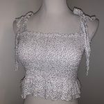 Princess Polly Smocked White And Black Heart Tank Top Photo 1