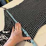 Joseph Ribkoff  Blackc & White Polka Dot Mod One Shoulder Dress Size 4 Photo 6