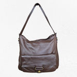 UGG Vintage Y2K  Pebbled Leather Shoulder Bag Chocolate Brown Slouchy Tote Photo 1