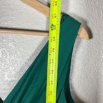 Dessy Chiffon Gown Plus Size 16 Hunter Green V Neck Sleeveless Maxi Dress Formal Photo 11