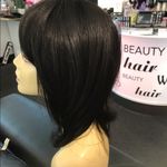 #Human #hair Remy wig Long black BOB Photo 6