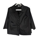 Cato  Women’s Size 18/20W Black 3/4 Sleeve Lightweight Blazer Jacket‎ Big Buttons Photo 0