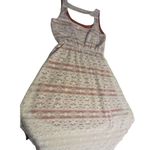Trixxi  White Lace Coral Overlay Sleeveless Cut Out High Low Women's Dress Size S Photo 11