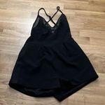 Kendall + Kylie  black mesh insert open back romper Photo 2