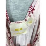 Maeve Anthropologie Dress S Red Floral Babydoll Mini Flutter Sleeve Lace Cottage Pink Size undefined Photo 2