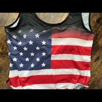 American Flag womens one piece swimsuit. Red Size XL Photo 2