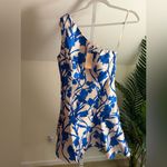 Hutch  silas cocktail dress in cobalt vining orchids 0 Photo 2