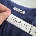 Cacharel Dress Womens 34 X Small Blue‎ Silk Flounce Hem Midi Elegant France Blue Size XS Photo 2