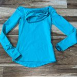 Nike  pro blue cowl neck pullover sweatshirt Photo 0