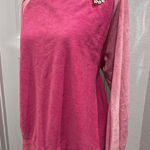 Vintage womens pink long sleeve heart pullover sweatshirt size Med Photo 0