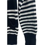 Jones New York  Sport Black And White Knit Cardigan Front Pocket Sweater S Photo 4