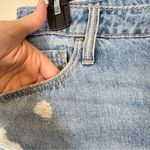 Hollister  Blue Curvy Ultra High Rise Vintage Relaxed Mom Jean Shorts Womens 29 Photo 4